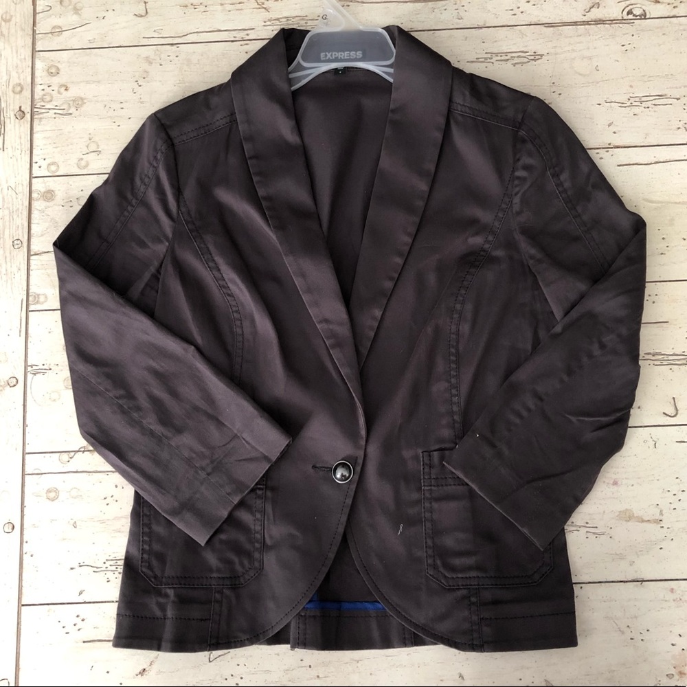 Express Charcoal Blazer